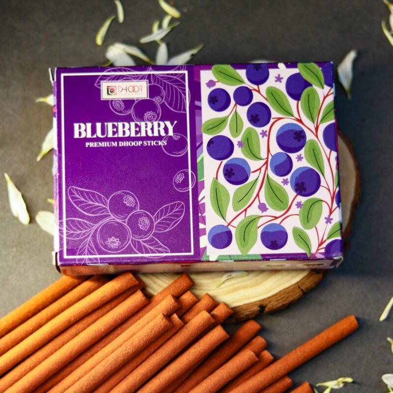 Premium blueberry dhoop sticks for meditation and relaxation